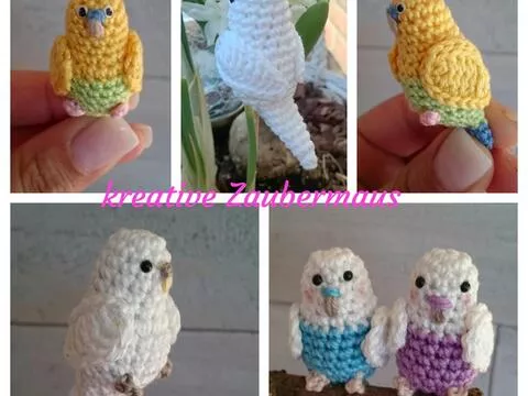 E-Book / Häkelanleitung "kleiner Wellensittich"