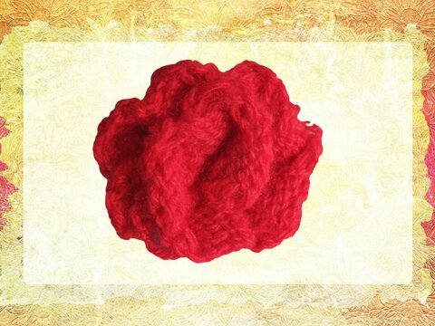 Strickanleitung Rose stricken, Blume, Rose stricken, Streudeko