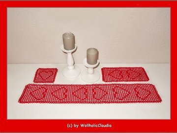 Häkelanleitung 3er Set Muttertag - Filethäkeln
