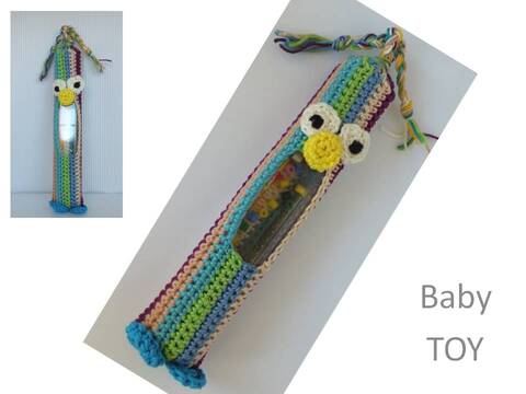 Streifi Rassel für Babys und Kleinkinder - Häkelanleitung