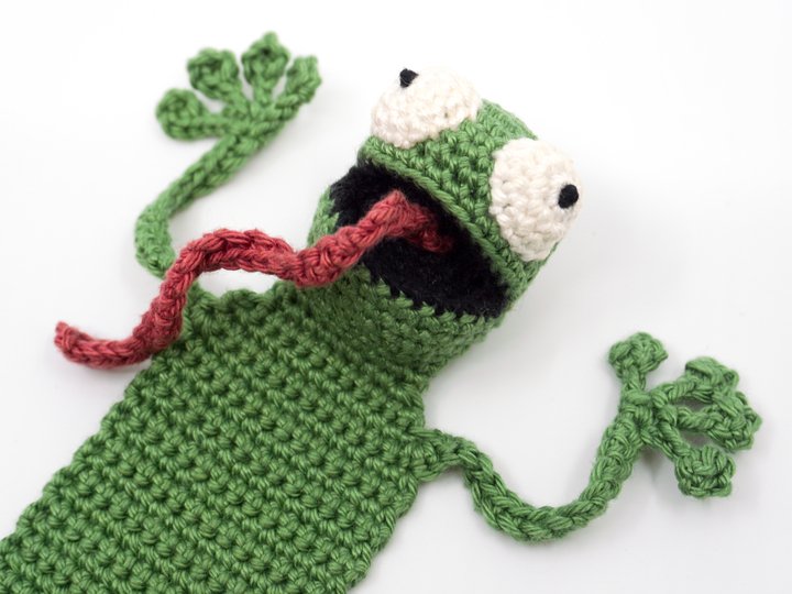 Amigurumi Frosch Lesezeichen Häkelanleitung