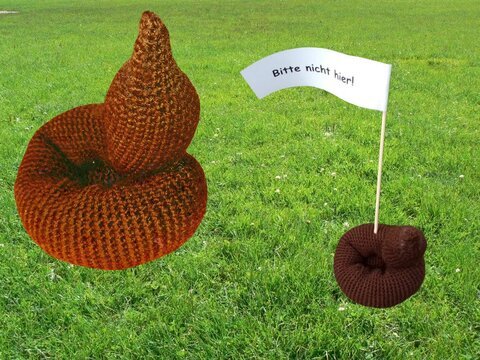 Häkelanleitung - "Nicht hier!" - einfach