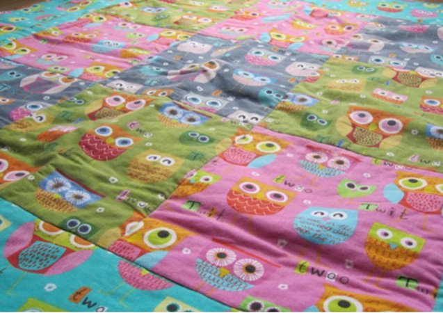 LILLITHs patchwork blanket / playpen blanket