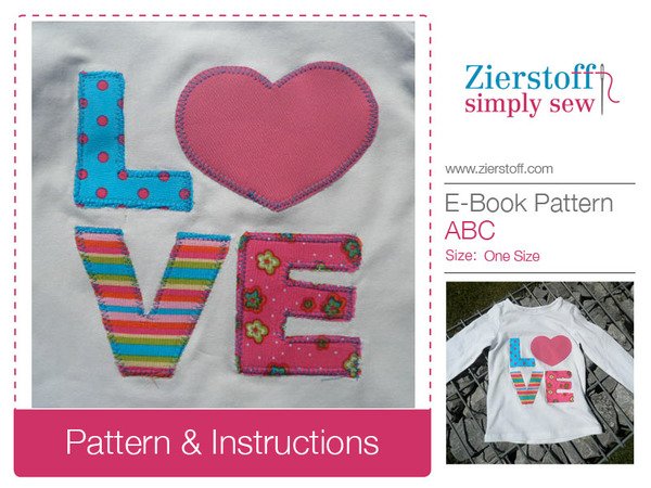 Letters ABC…customize your shirt, dress, etc.