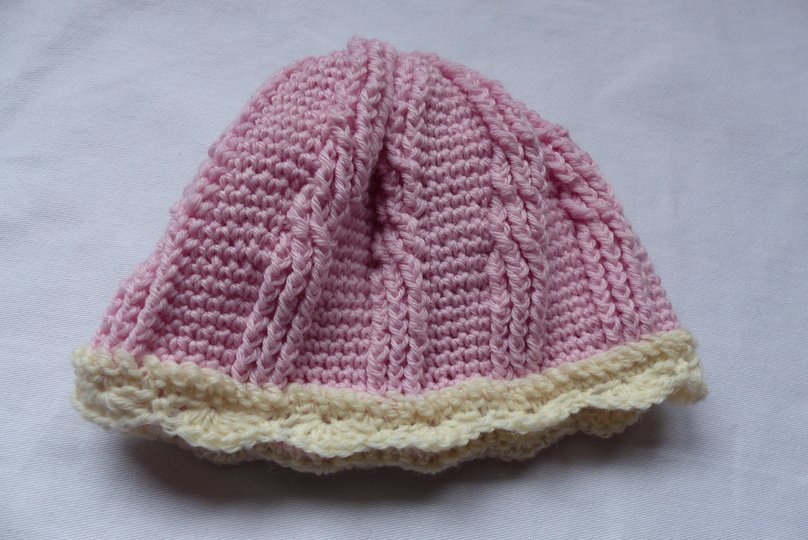 Häkelanleitung für Mütze von Neugeboren bis Kleinkind