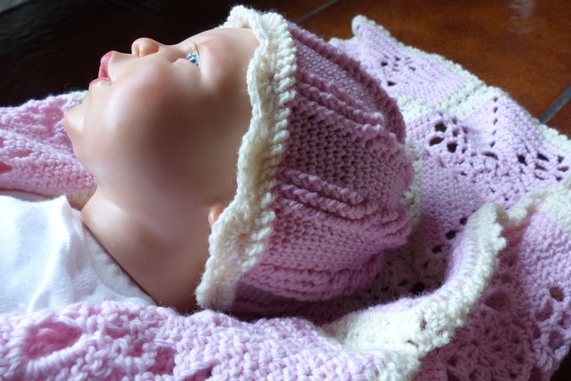 Häkelanleitung für Mütze von Neugeboren bis Kleinkind