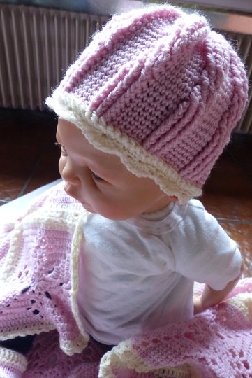 Häkelanleitung für Mütze von Neugeboren bis Kleinkind