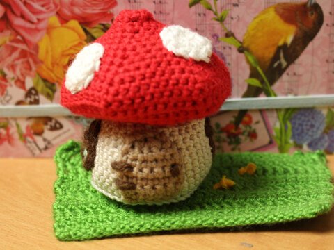 Pilzhäuschen · kostenlose Häkelanleitung