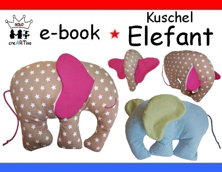 Nähanleitung - Elefant - Kuschel-Elefant - - Bild 2