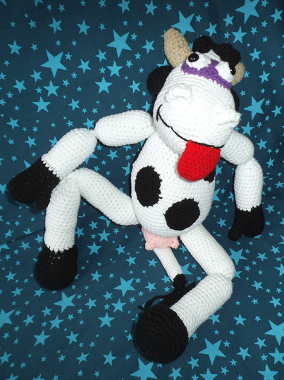 Die verrückte Mucki Kuh - Amigurumi Häkelanleitung