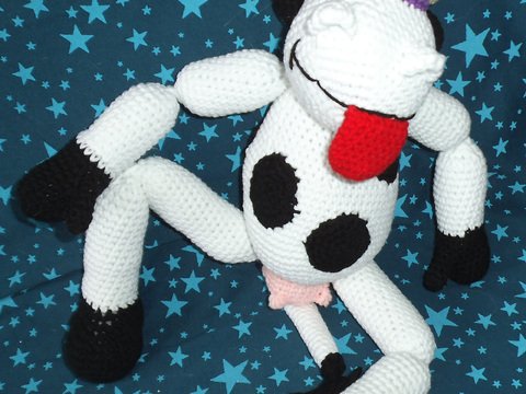 Die verrückte Mucki Kuh - Amigurumi Häkelanleitung