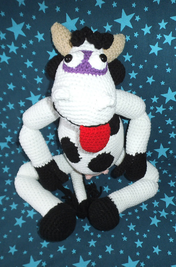 Die verrückte Mucki Kuh - Amigurumi Häkelanleitung