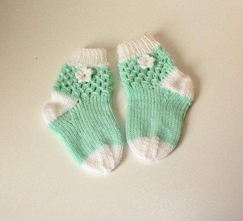 Strickanleitung Baby-Set, Mütze und Socken, ca. 6 - 12 Monate