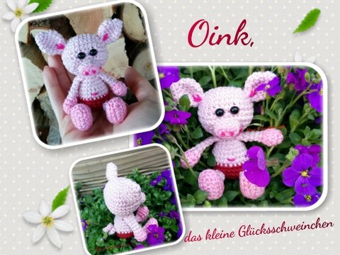 Oink das Glücksschweinchen, Häkelanleitung