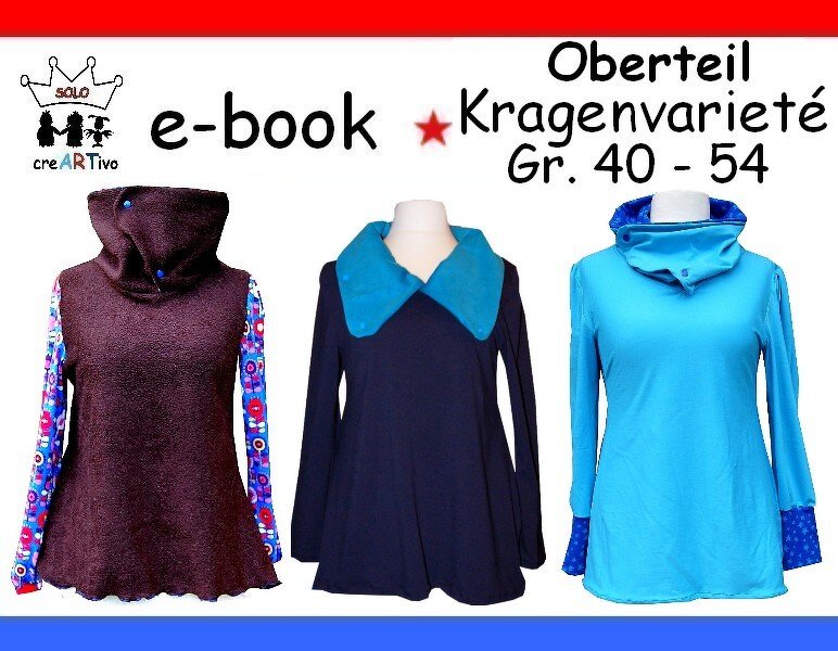 Nähanleitung ☆ Oberteil Kragenvarieté
