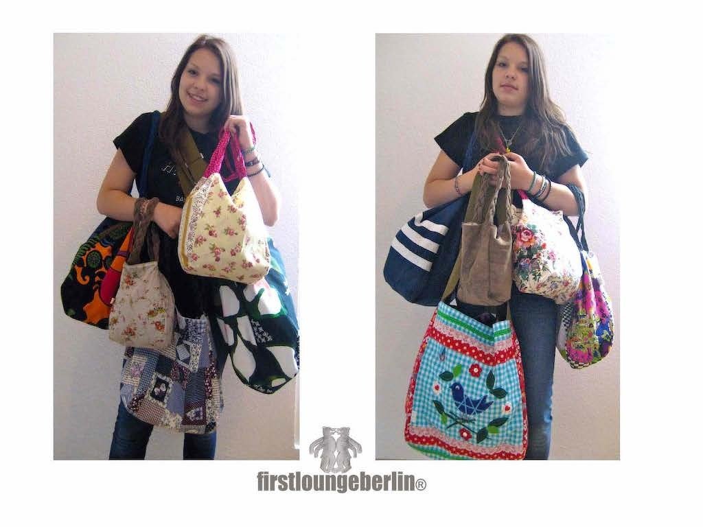 Pia Wende-Tasche Shopper in 5 Größen XS-XL Nähanleitung mit Schnittmuster handmade with Love by - Bild 3