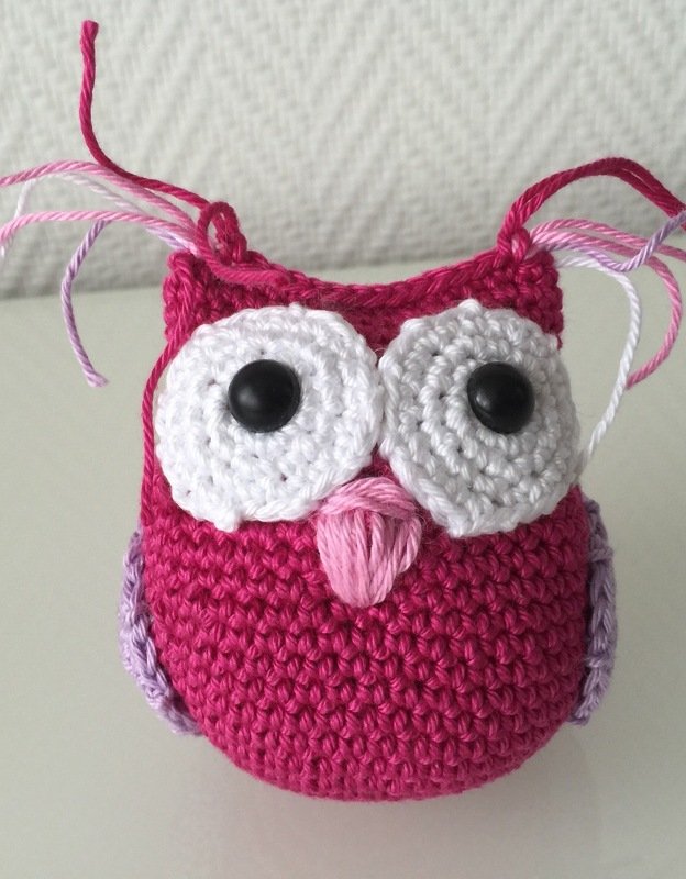 Schlüsselanhänger Häkelanleitung Eule 2 Größen - Bild 3