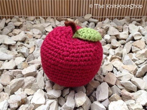 Häkelanleitung Obst Apfel