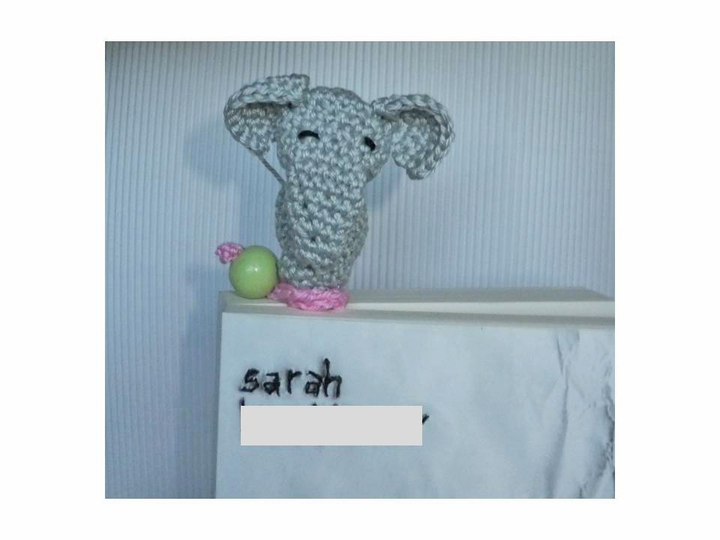 Lesezeichen Elefant Häkelanleitung