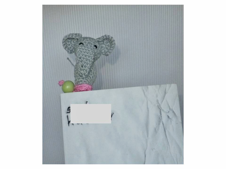 Lesezeichen Elefant Häkelanleitung