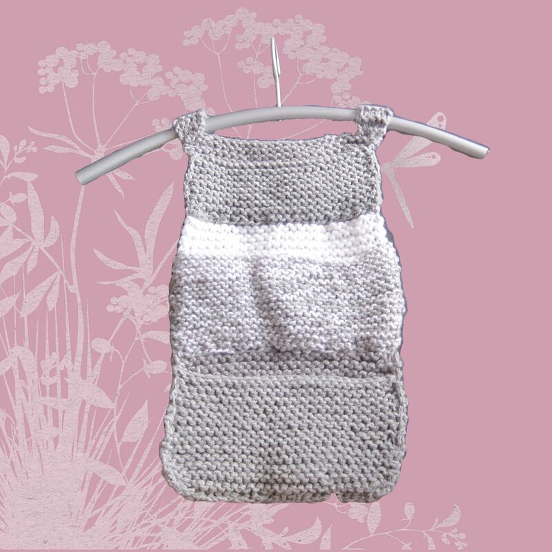 Strickanleitung Schrankaufbewahrung, 3 Fächer, 40x22 cm, ideal für Anfänger - Bild 2