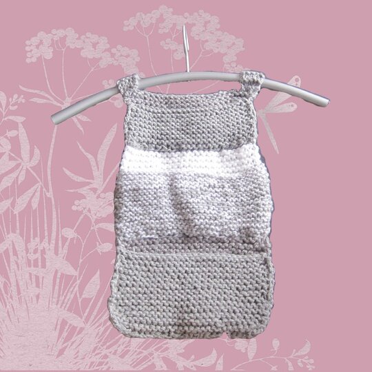 Strickanleitung Schrankaufbewahrung, 3 Fächer, 40x22 cm, ideal für Anfänger