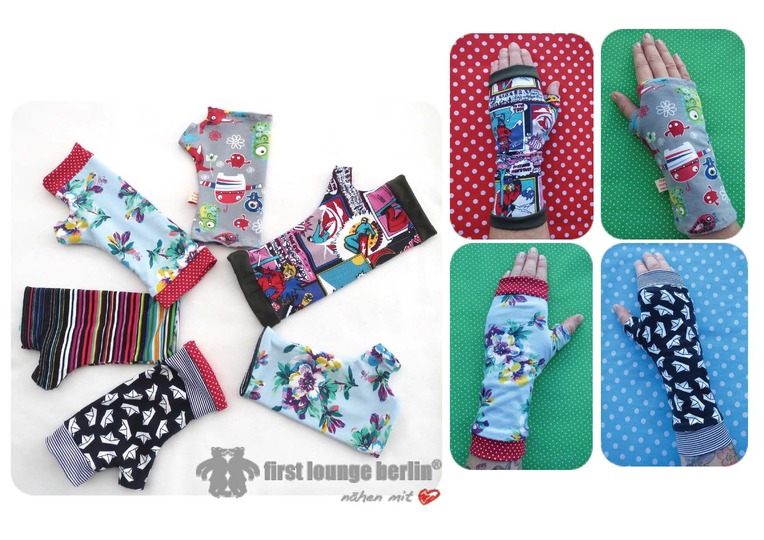 Stulpi *** E-Book PDF Datei pattern Wende Handstulpe mit Daumen 11 Größen Anleitung und Schnitt für die ganze Familie von firstloungeberlin