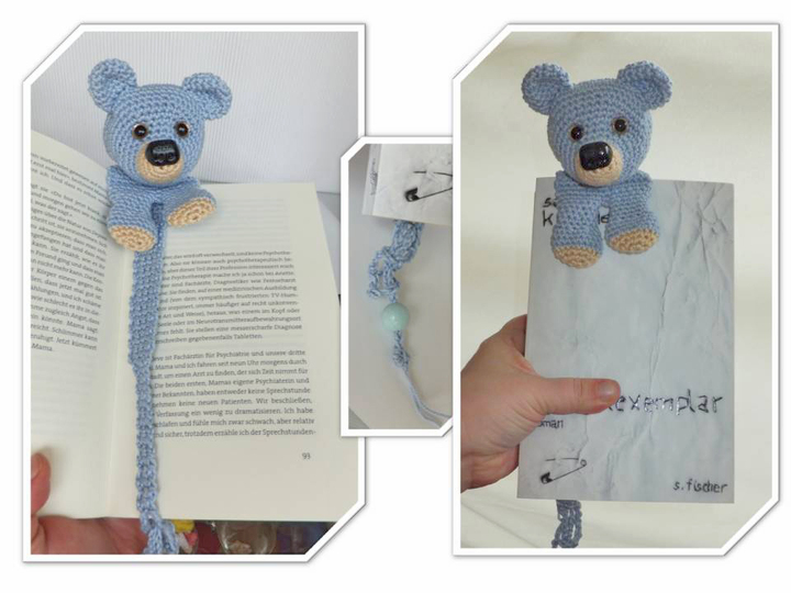 Lesezeichen Bär Häkelanleitung