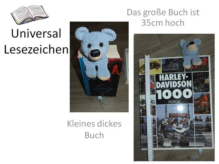Lesezeichen Bär Häkelanleitung