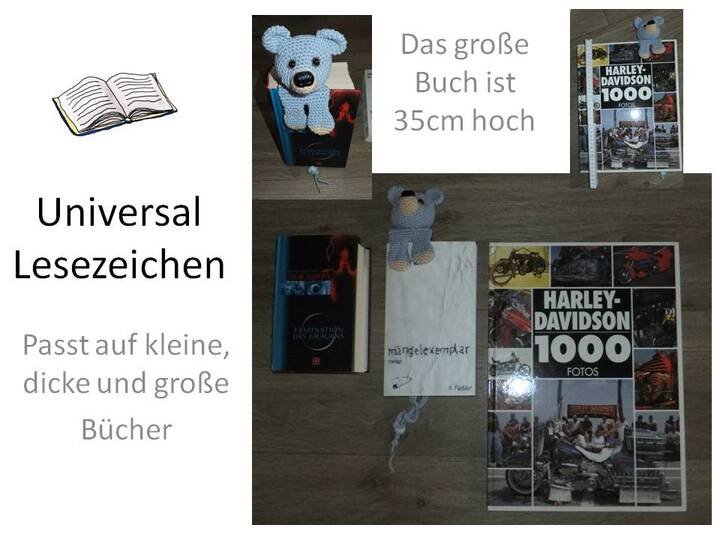 Lesezeichen Bär Häkelanleitung