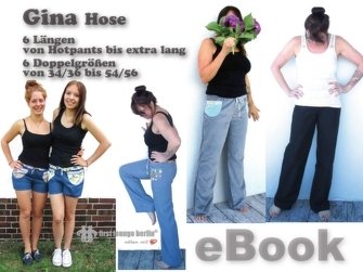 Gina Hose E-Book Pdf-Datei Freizeithose in 6 Doppelgrößen von 34/36 bis 54/56 und 6 Längen Anleitung und Schnitt Design von firstloungeberlin - Bild 11