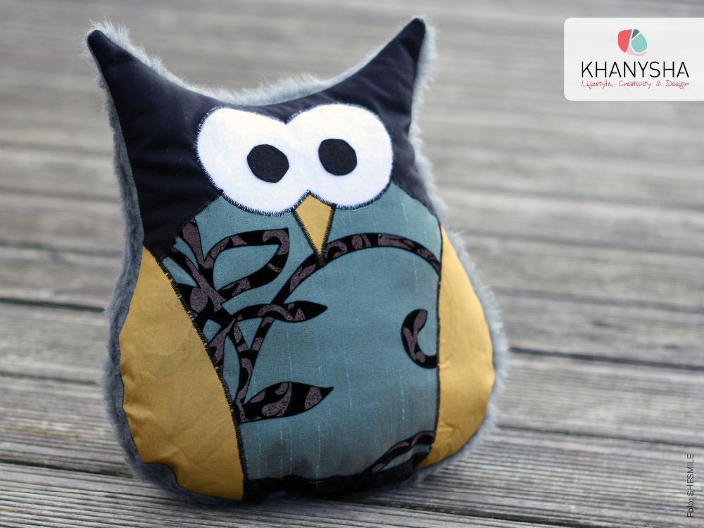 Eulenkissen Emma (Schnittmuster &amp; Anleitung)