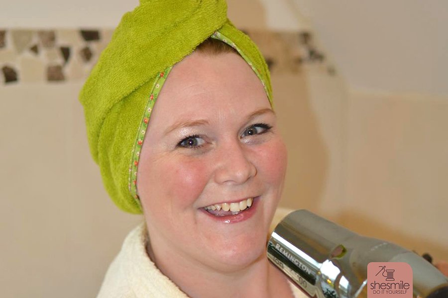 Haartrockentuch TinaTurban (Nähanleitung und Schnittmuster)