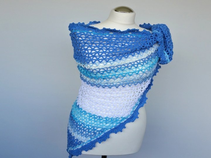 Häkelanleitung Sommertuch/Dreieckstuch Summer Kollektion No.4