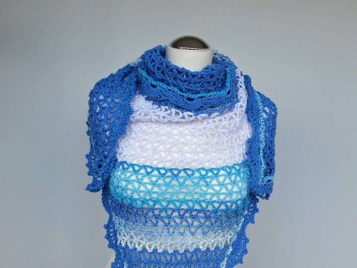 Häkelanleitung Sommertuch/Dreieckstuch Summer Kollektion No.4