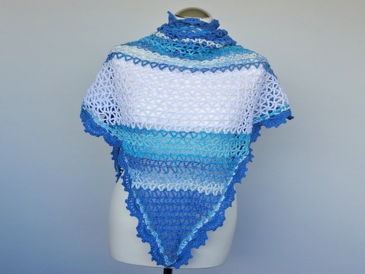 Häkelanleitung Sommertuch/Dreieckstuch Summer Kollektion No.4