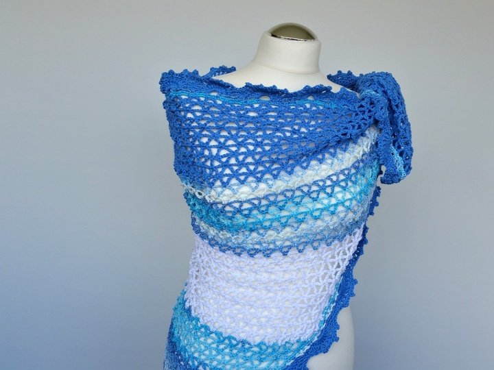 Häkelanleitung Sommertuch/Dreieckstuch Summer Kollektion No.4