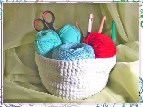 Korb Utensilo zum Häkeln Easy Spirelli