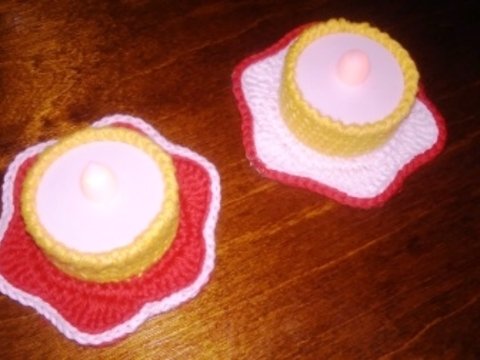 Teelicht " Mini - Blümchen "