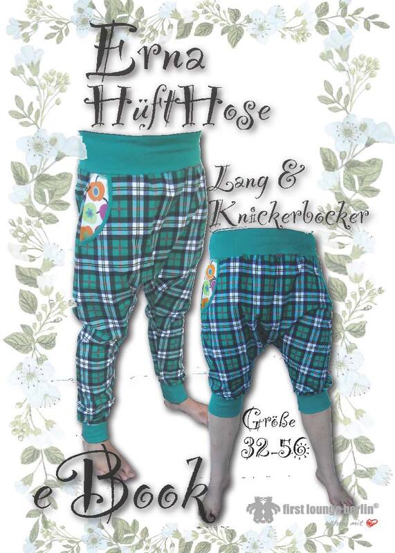 Erna *** E-Book pattern Hüft-Hose mit Taschen in 2 Varianten Größe 32 bis 56 Nähanleitung mit Schnittmuster Design firstloungeberlin - Bild 4