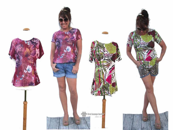 Anna *** E-Book Shirt & Kleid Gr. XS-XXXL in 5 Längen Nähanleitung mit Schnittmuster Design von firstloungeberlin