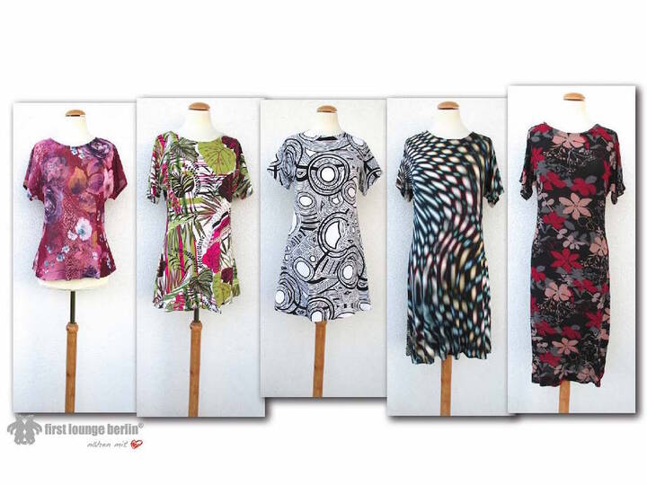 Anna *** E-Book Shirt & Kleid Gr. XS-XXXL in 5 Längen Nähanleitung mit Schnittmuster Design von firstloungeberlin