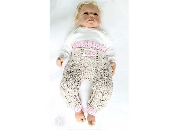 Baby and children's pants “Braid cable”, sizes: o m. – 4 y.