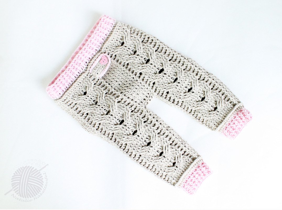 2 PDFs Set: Jacket & trousers ‘Cable braid’, sizes: 0 m - 4 y. - Image 6