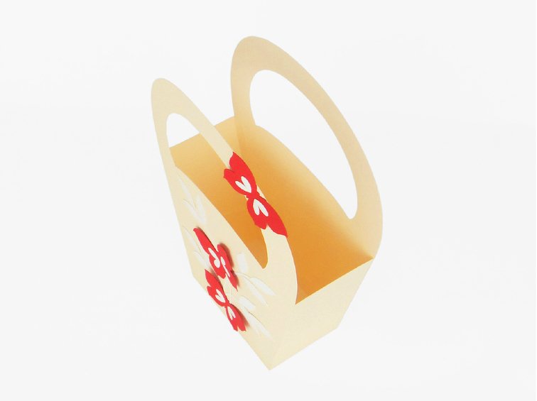 Geschenktasche in Vanillegelb – Bastelvorlagen mit Anleitung - Bild 2