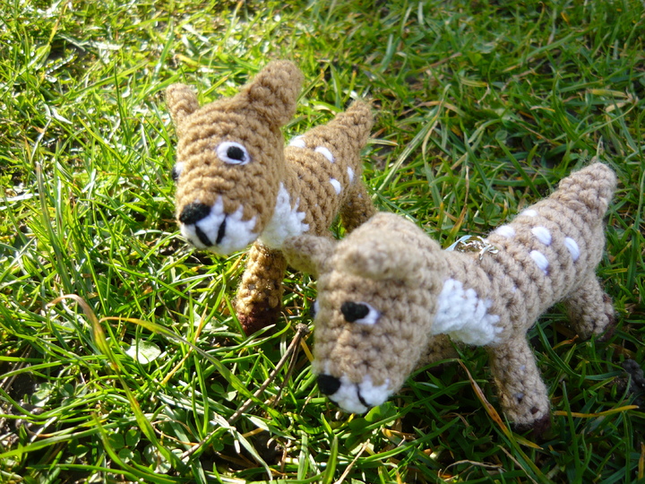 Häkelanleitung Reh Schlüsselanhänger / Geschenkanhänger