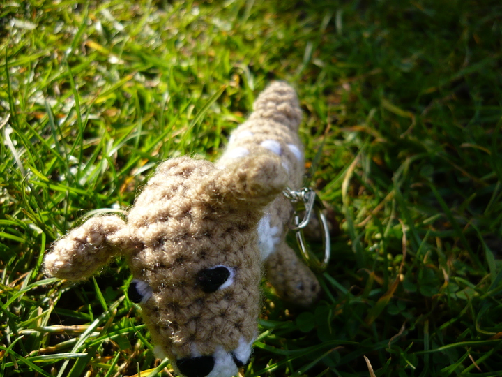 Häkelanleitung Reh Schlüsselanhänger / Geschenkanhänger