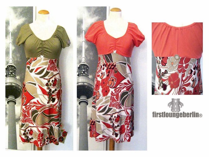 Roxy&Claire  Shirt und Jerseyleid - Kleid in 10 Größen von 32 bis 50 Nähanleitung mit Schnittmuster Design von firstloungeberlin