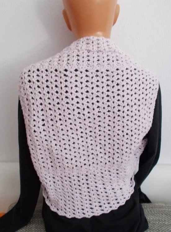 Bolero gehäkelt, Kurzjacke, Jäckchen, ärmellose +Weste Häkelanleitung - Bild 2