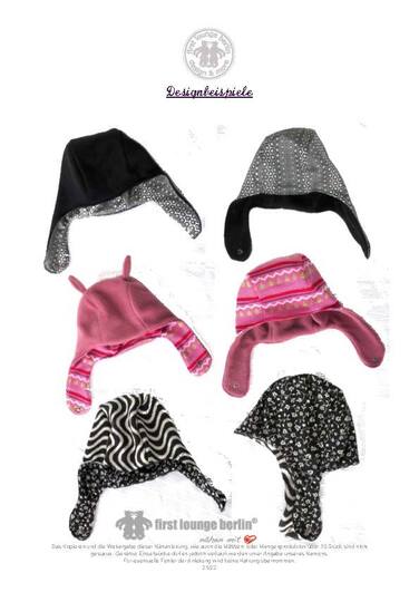 Fly *** E-Book Wende-Mütze für die ganze Familie Nähanleitung mit Schnittmuster in 6 Größen und 3 Varianten handmade firstloungeberlin